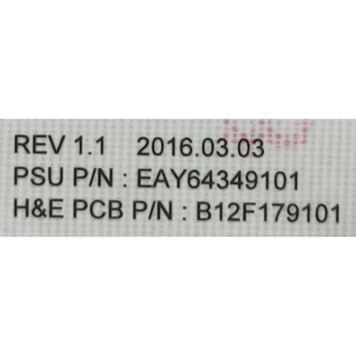 FUENTE DE PODER PARA TV LG / NUMERO DE PARTE EAY64349101 / B12F179101 / LGP65M-16OP / MODELO OLED65E6P-U.BUSZLJR	 - Imagen 4